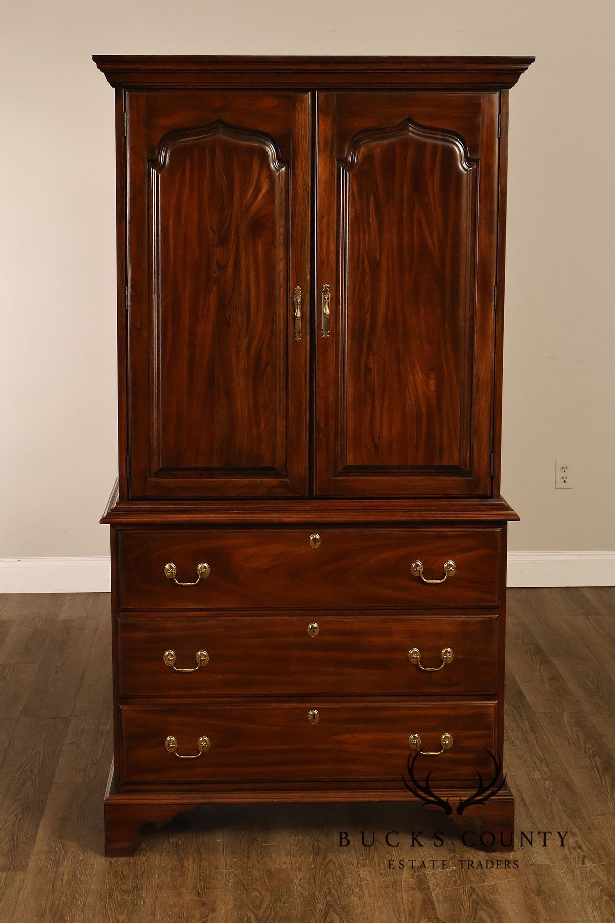 Harden Chippendale Style Cherry Armoire