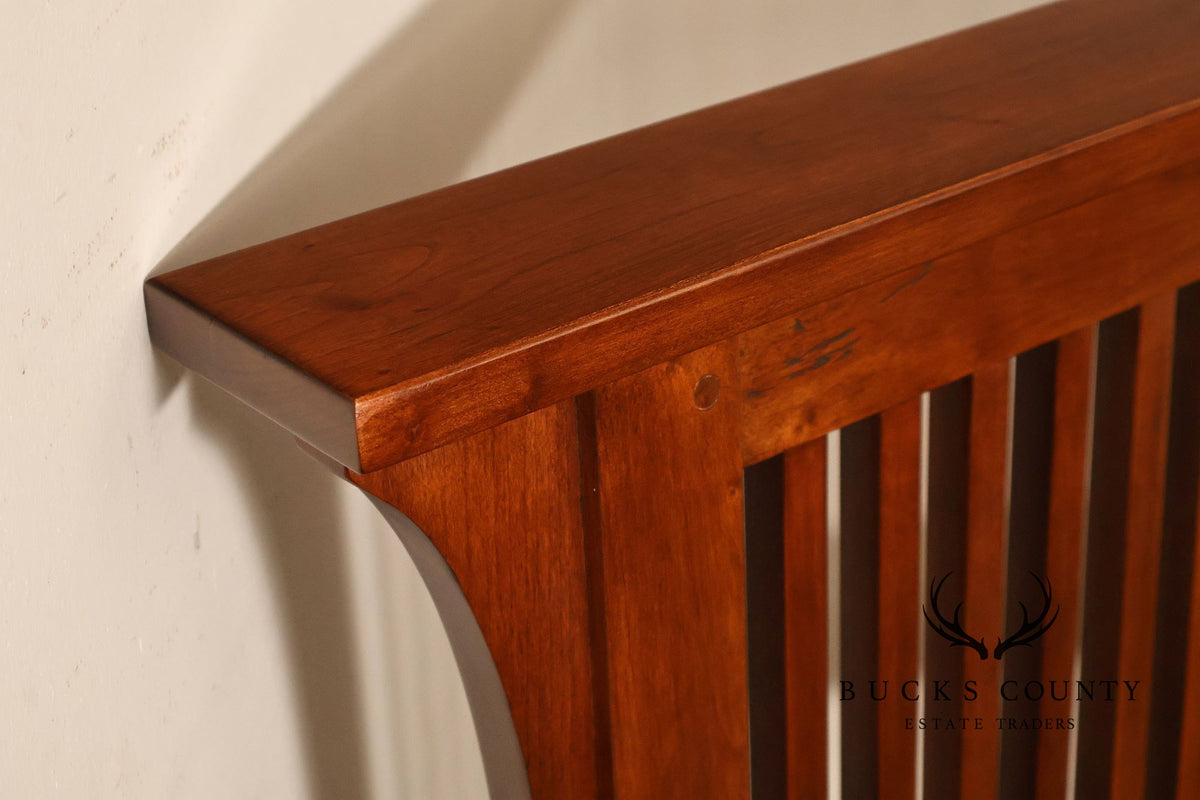 Stickley Mission Collection Queen Size Cherry Spindle Bed