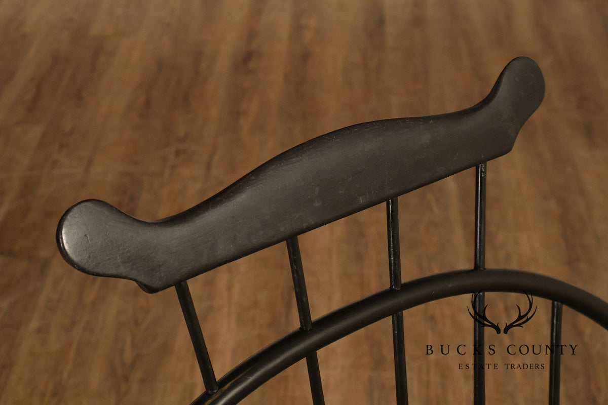 James Brown Ebonized Windsor Armchair Replica Windsor