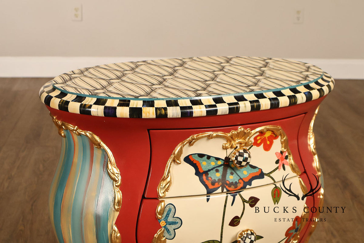 Mackenzie-Childs Butterfly Conservatory Bombe Accent Chest