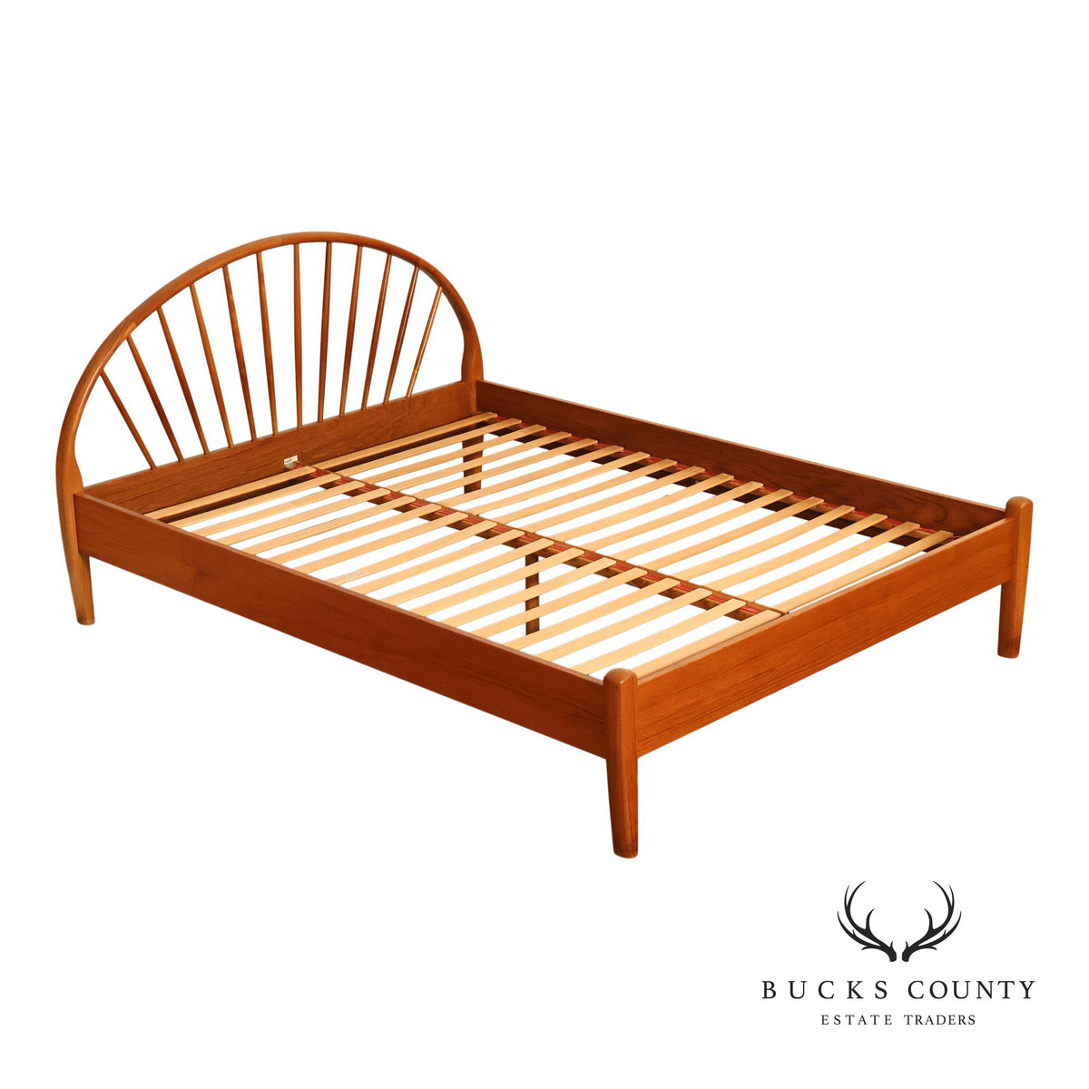 Jespersen Danish Modern Teak Queen Bed Frame