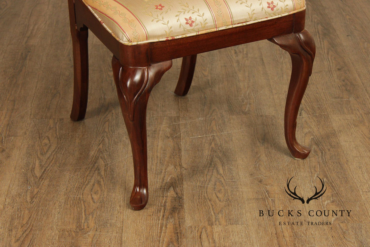 Drexel Heritage Set Of Eight Queen Anne Style Dining Chairs