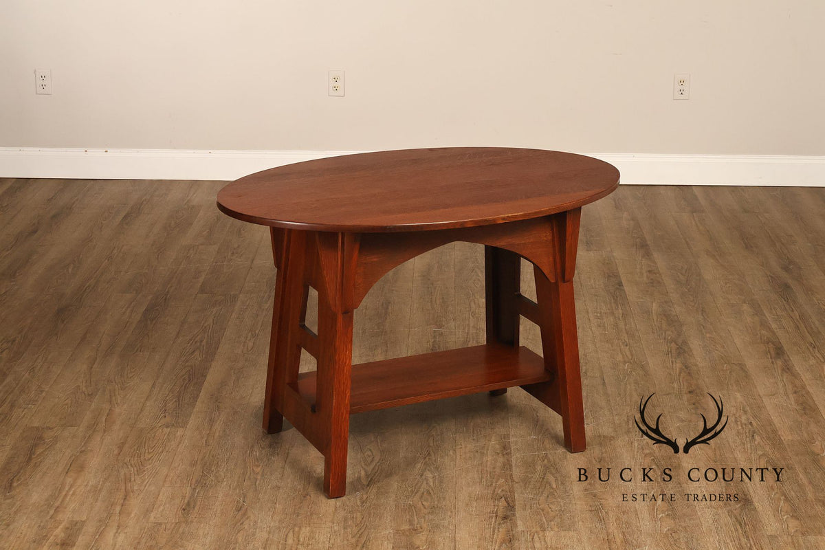 Stickley Mission Collection Oak Limbert Library Table