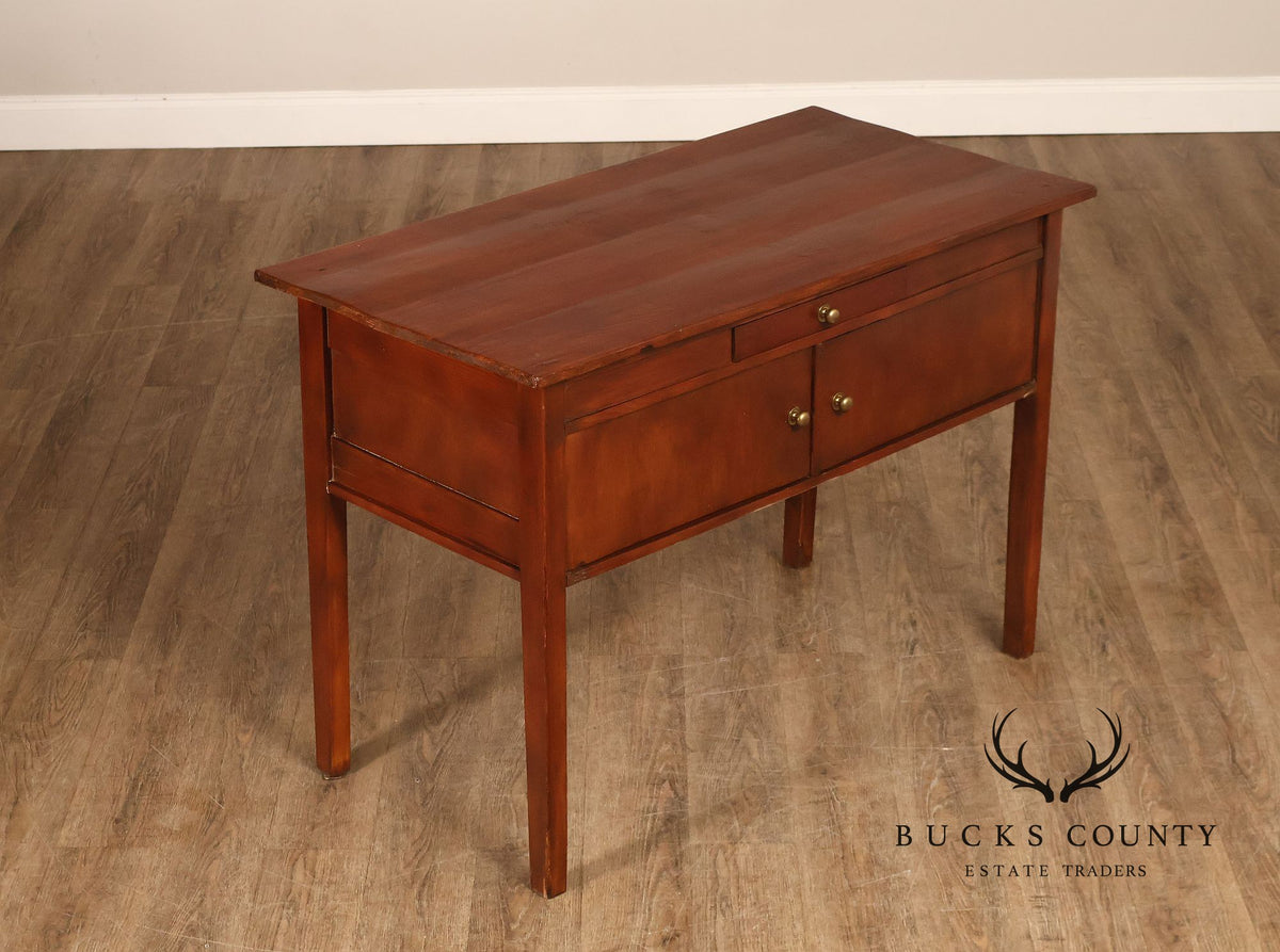 Antique American Bench Made Server Table