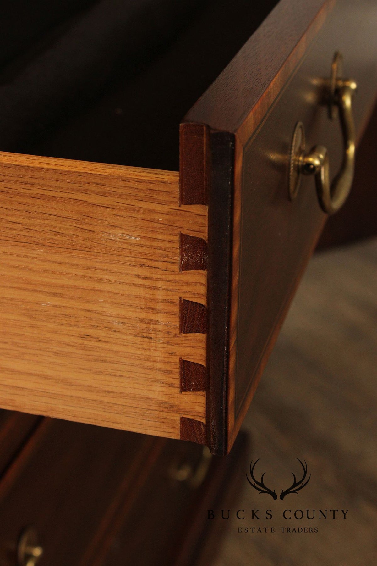 Henkel Harris Chippendale Style Mahogany Breakfront