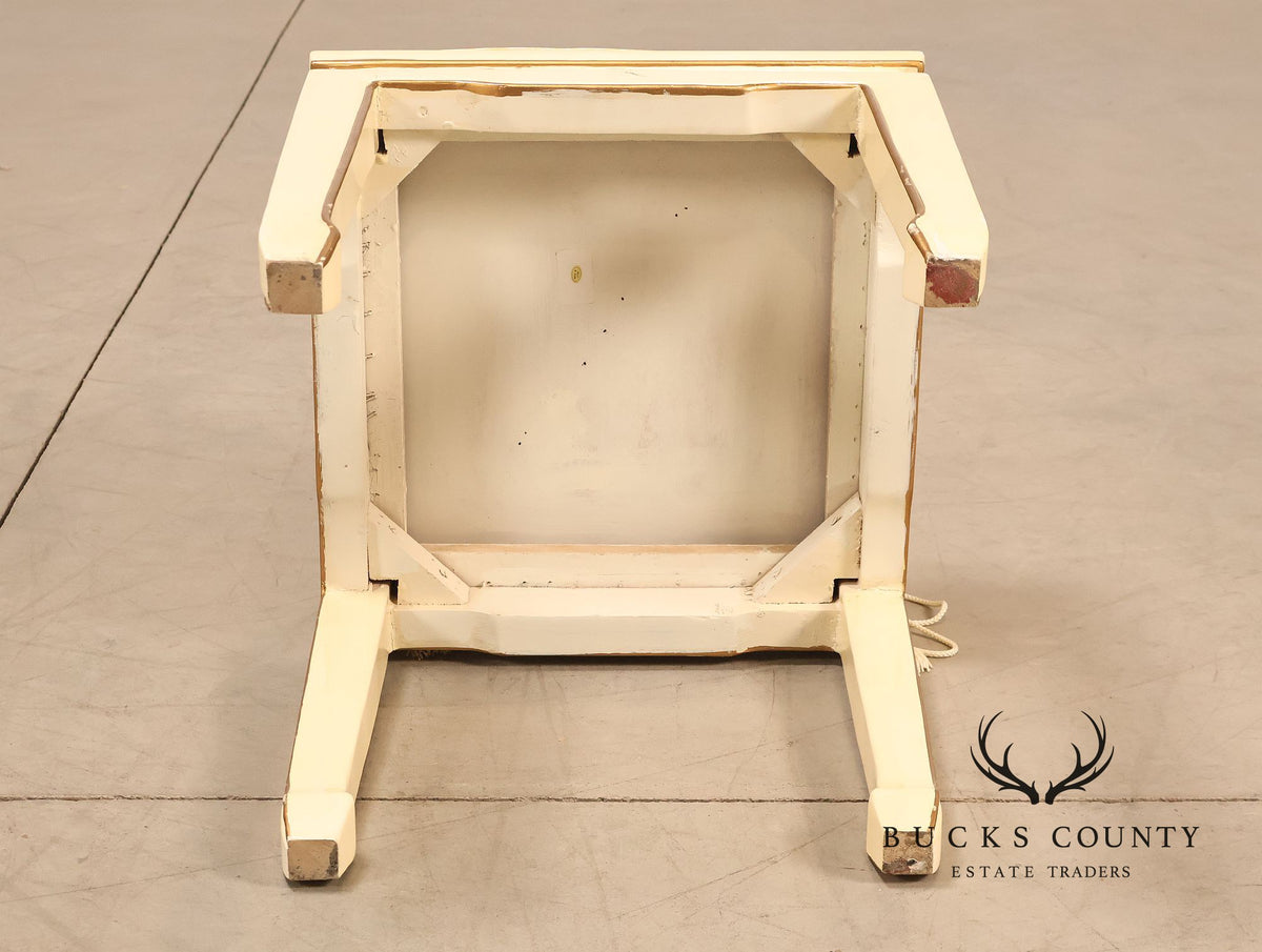 Chinoiserie Painted Carlton House Writing Desk With Chair