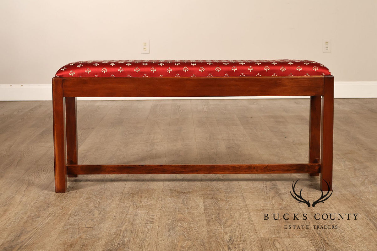 The Bartley Collection Chippendale Style Mahogany Window Bench
