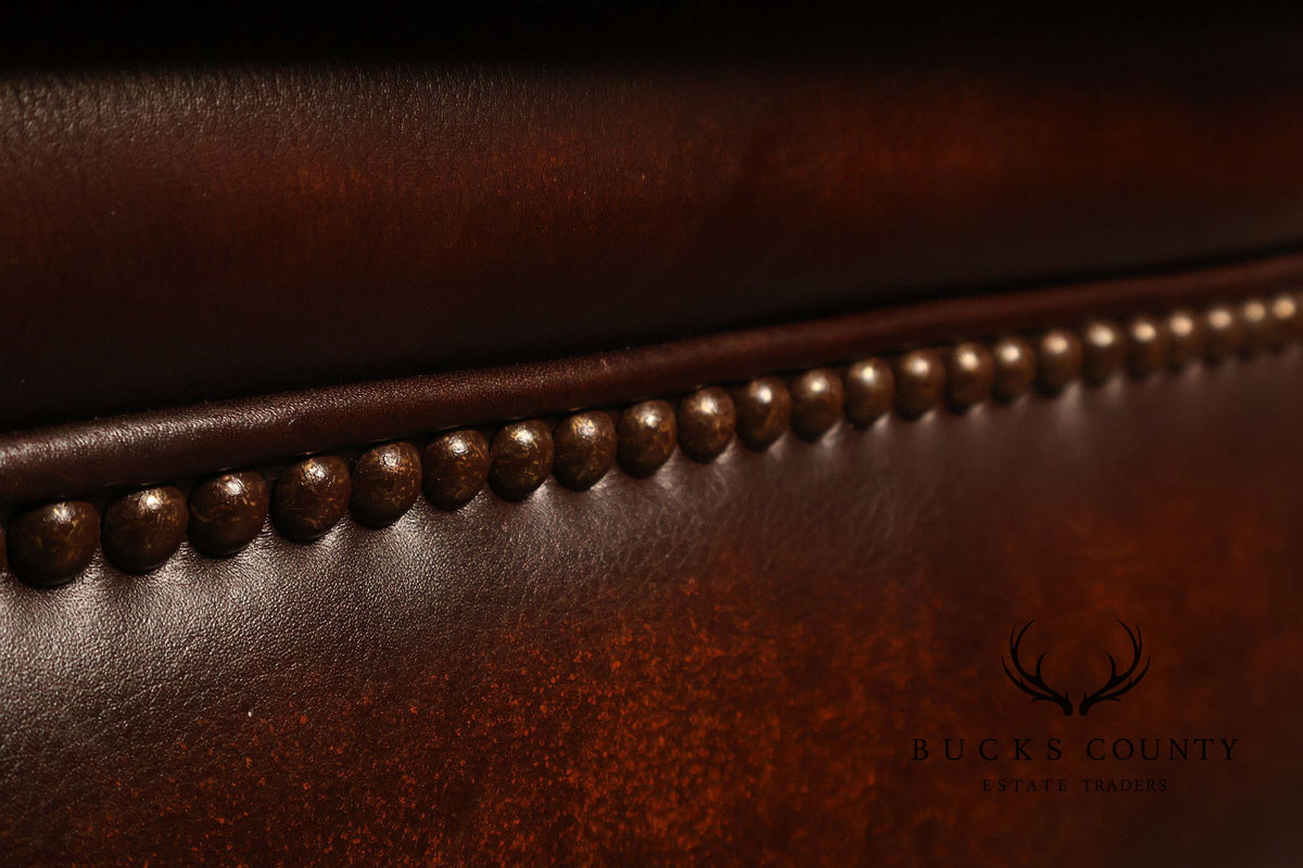 Randall Allen Tufted Leather Chesterfield Sofa