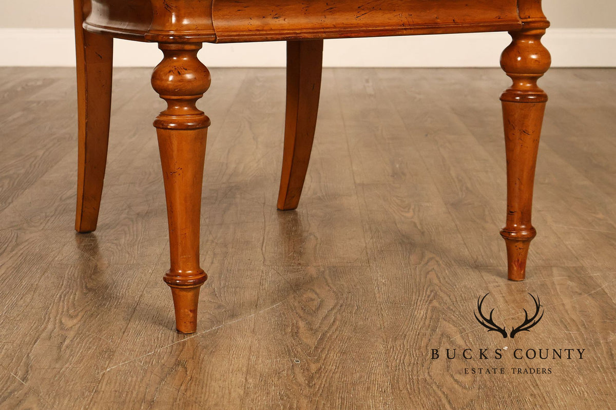 Thomasville Set Of Five Louis XVI Style Oval Back Dining Chairs