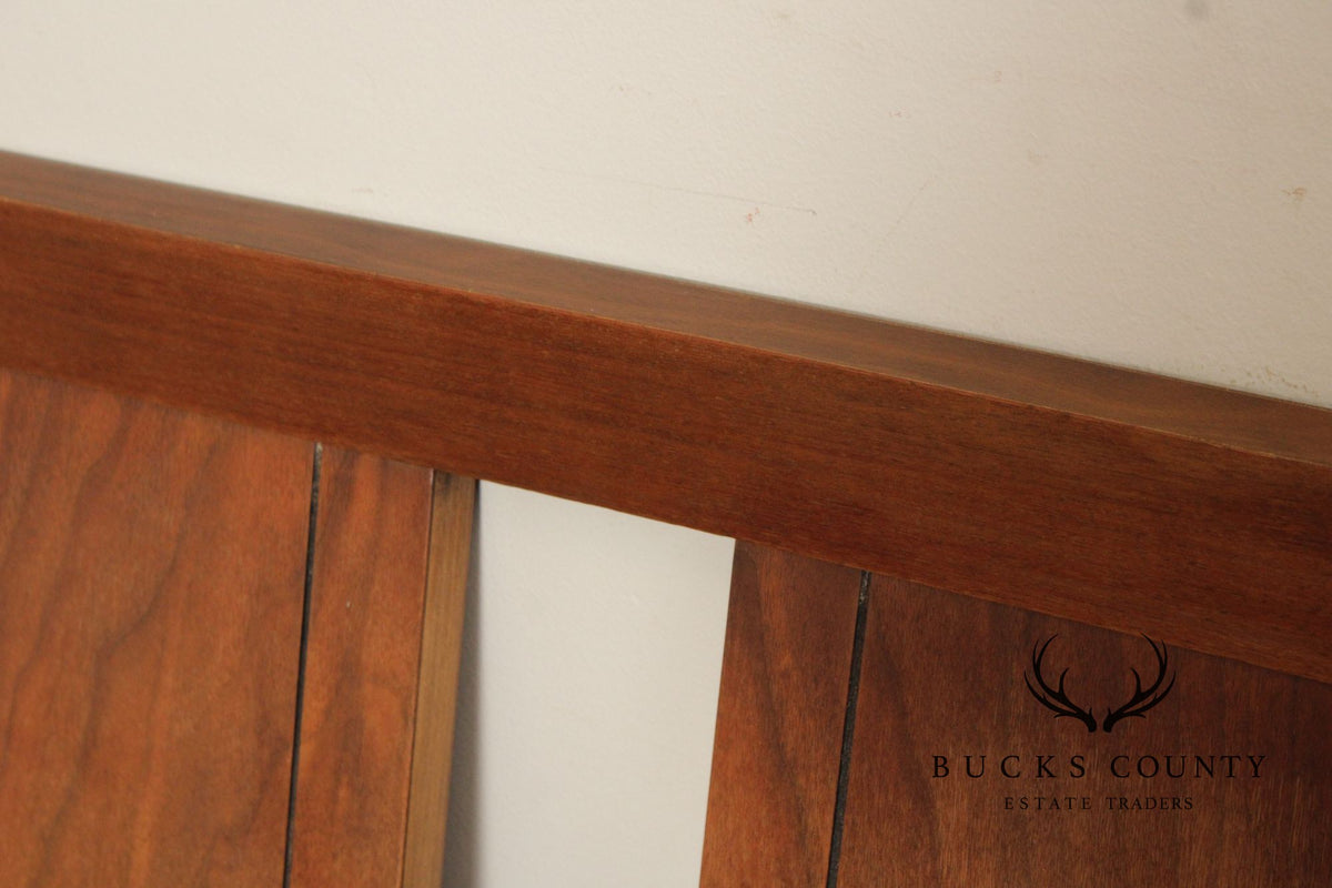 Mid Century Modern Walnut Full Size Headboard