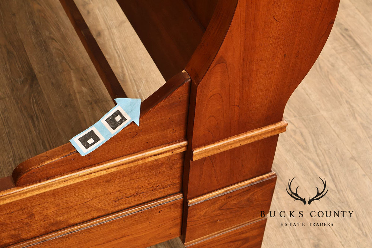 Louis Phillippe Style Cherry Queen Sleigh Bed
