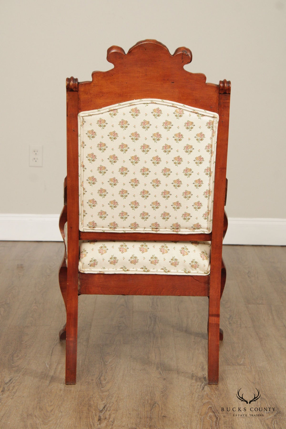 Antique Victorian Figural Carved Armchair