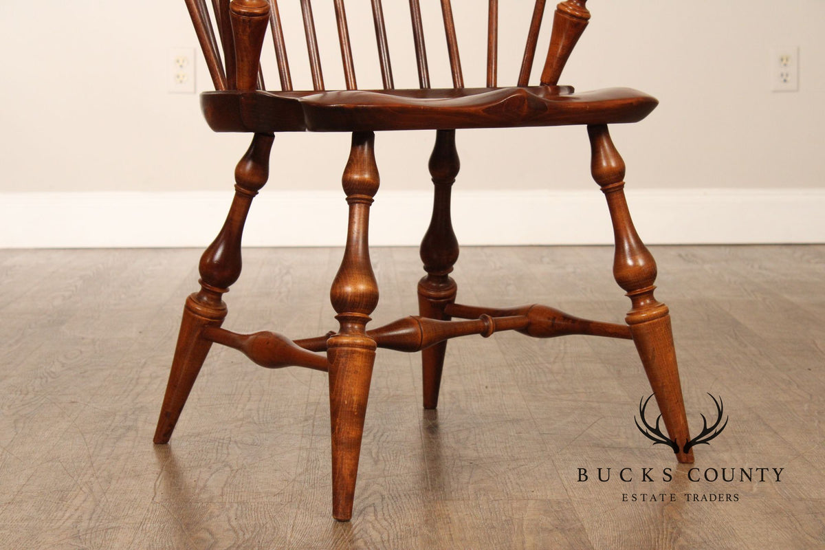 D.R. Dimes Set of Four Bowback Windsor Dining Chairs