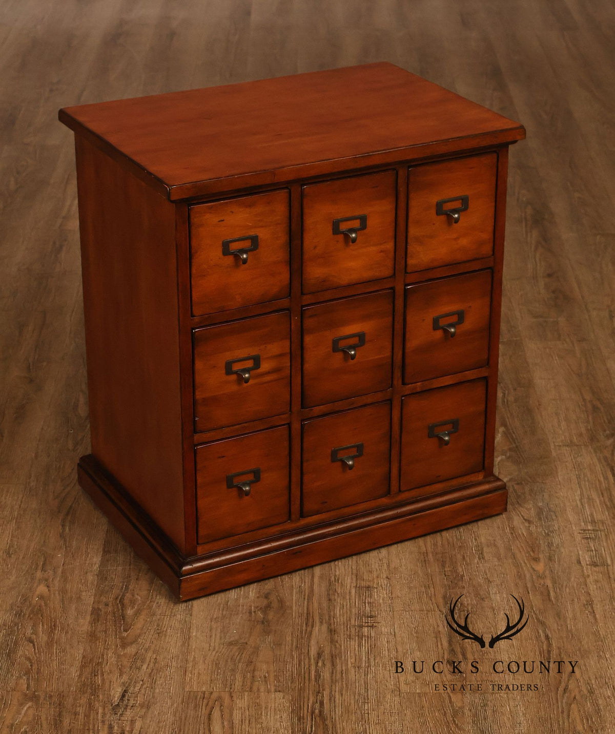 Ethan Allen Country Craftsman Apothecary Style Nine Drawer Chest