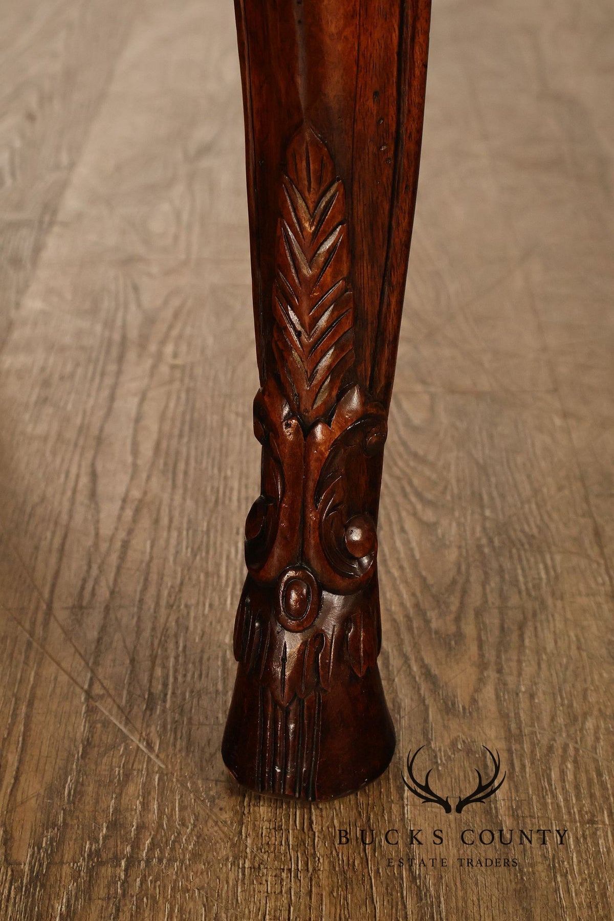 Henredon Carved Mahogany French Louis XV Style Console Table