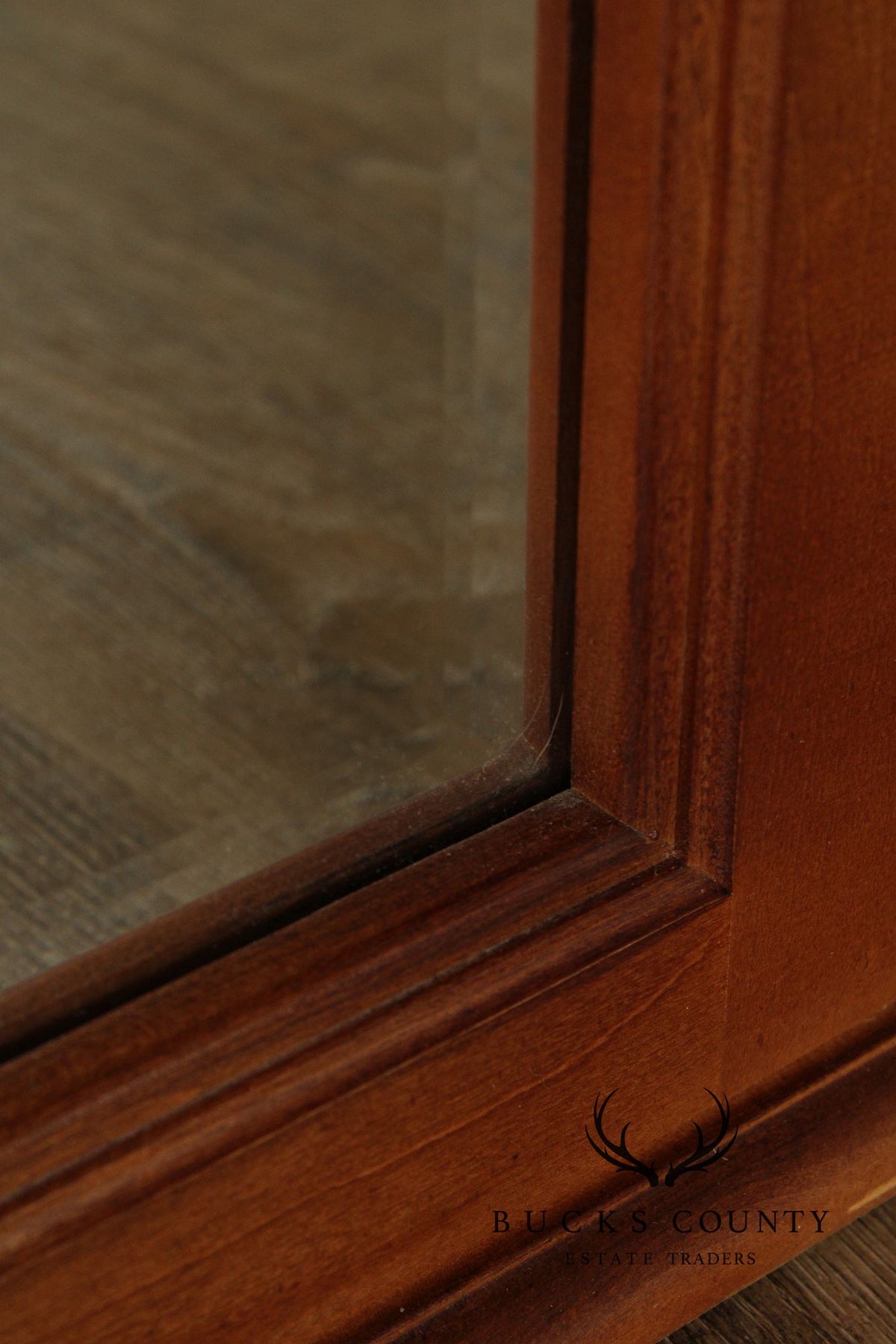American Drew Georgian Style Tri-Fold Cherry Mirror