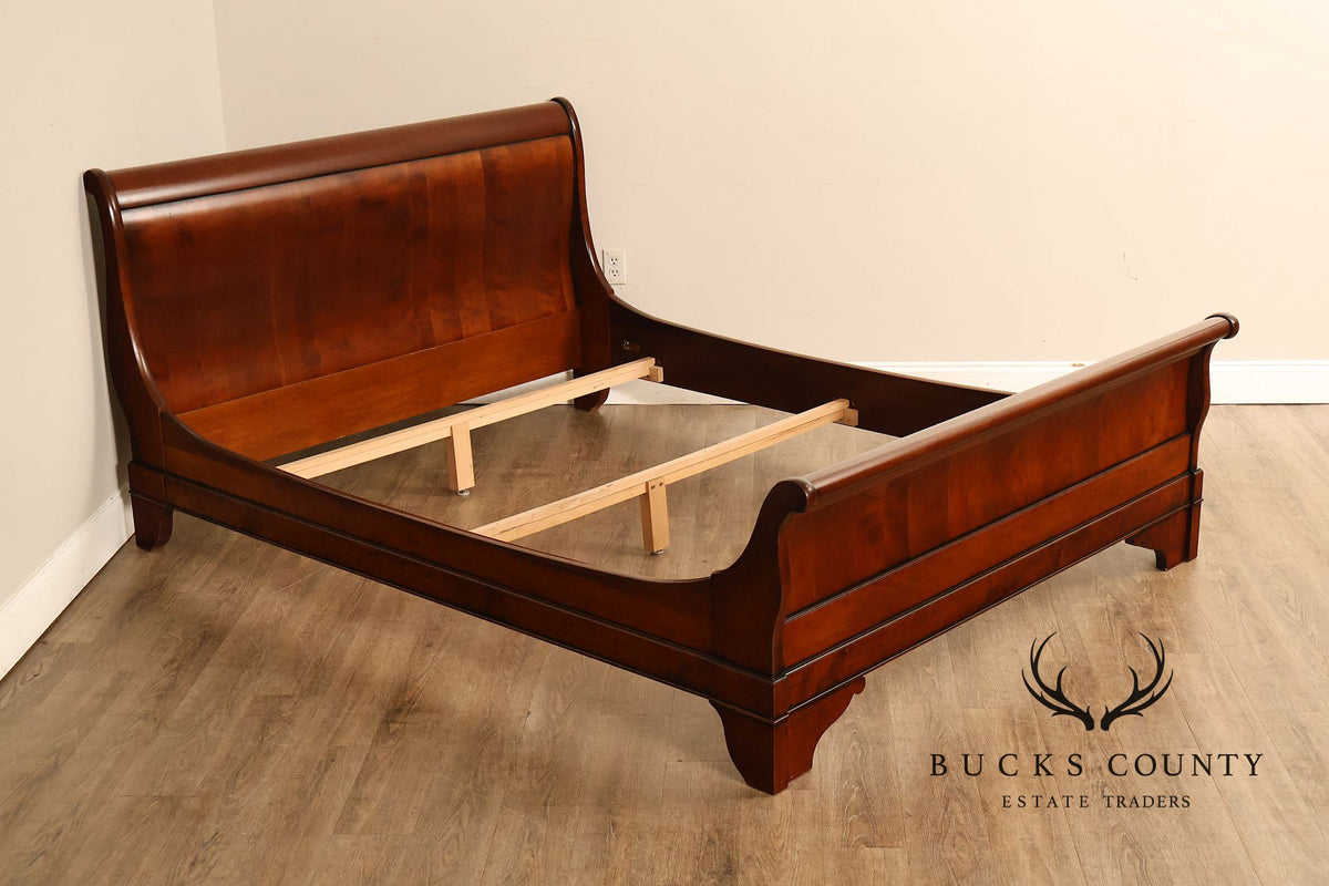 Grange Louis Philippe Style Queen Cherry Sleigh Bed