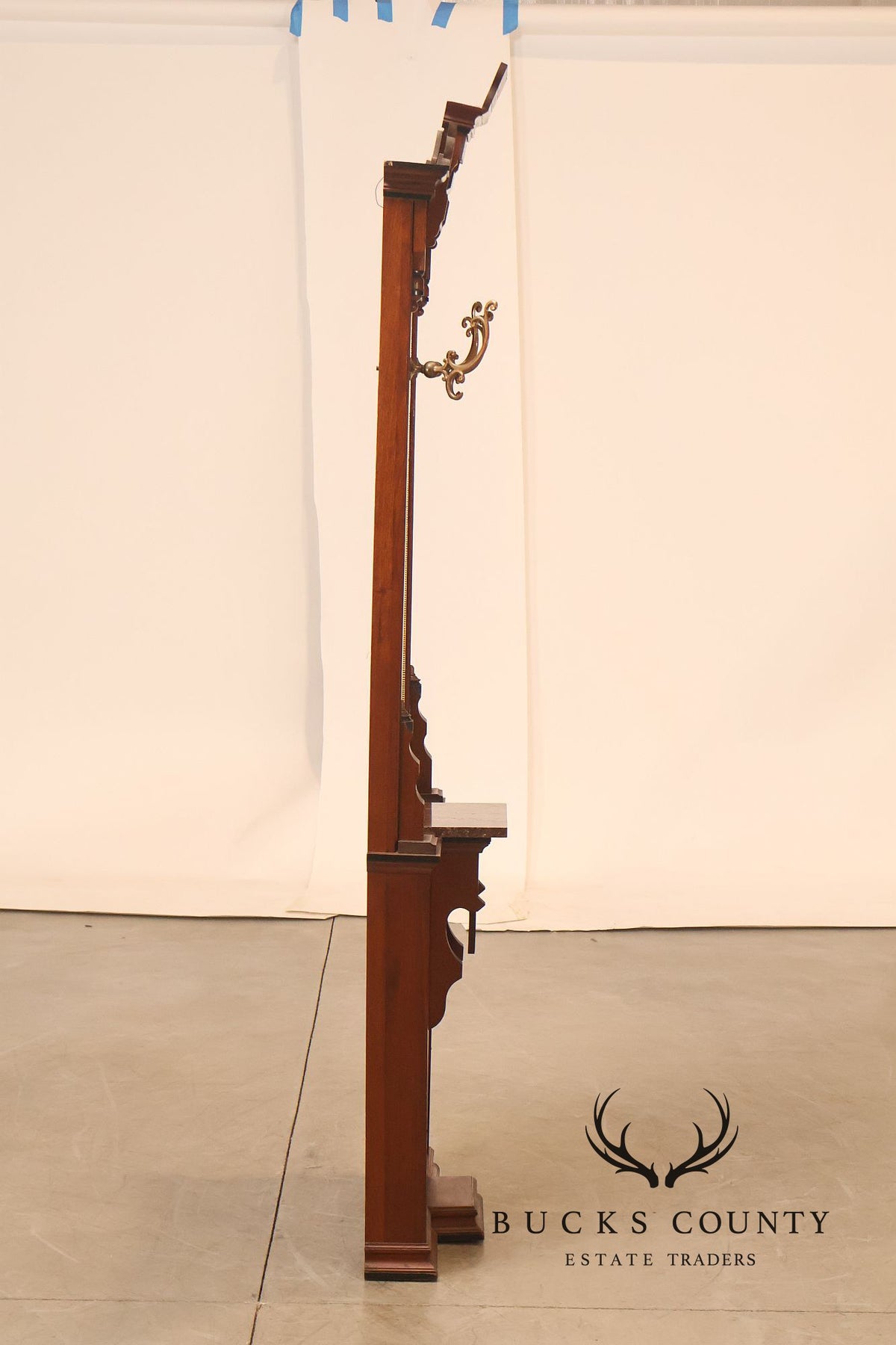 Victorian Eastlake Carved Wood Hall Tree