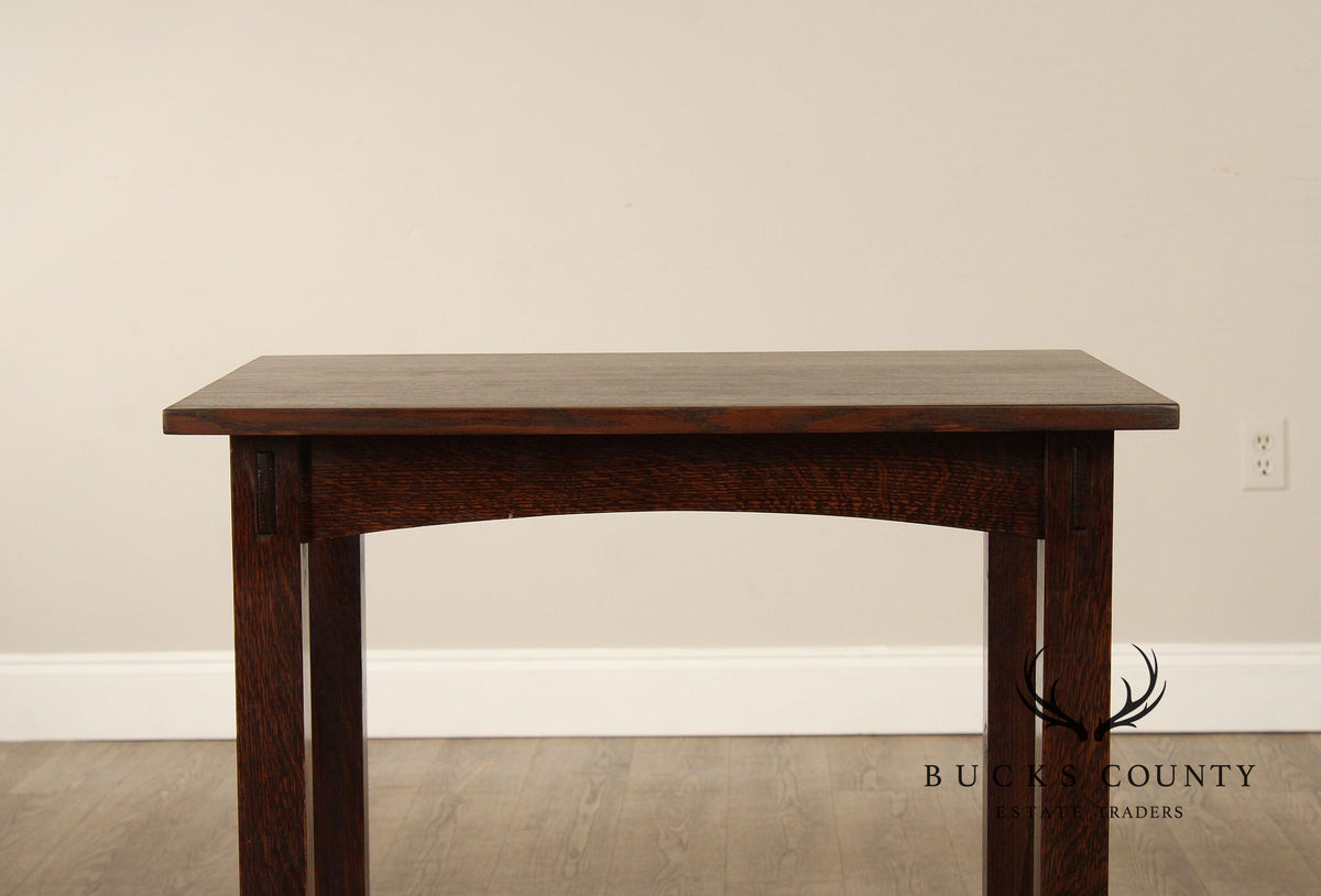 Stickley Mission Style Oak Side Or Writing Table