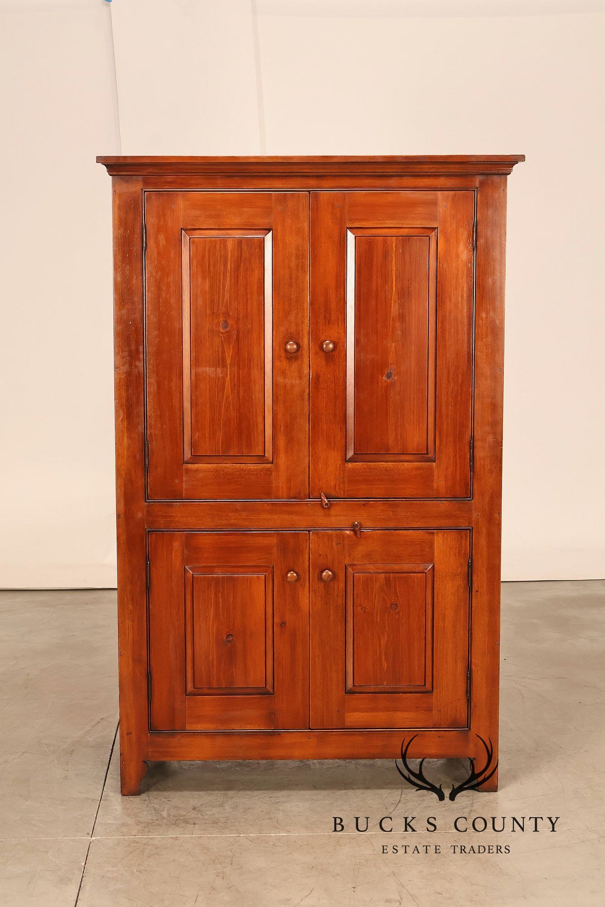 William Draper Cabinetmaker Rustic Pine Armoire