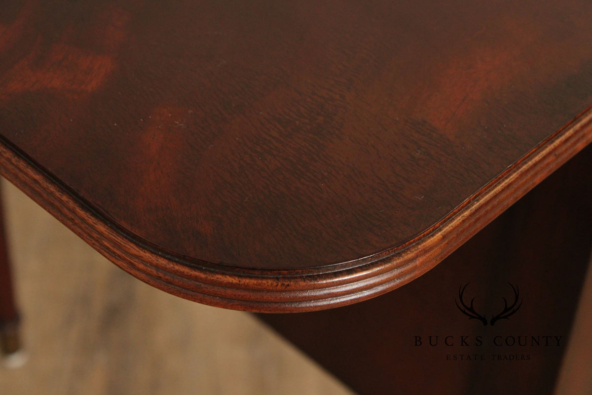 Henredon Sheraton Style Mahogany Drop End Table