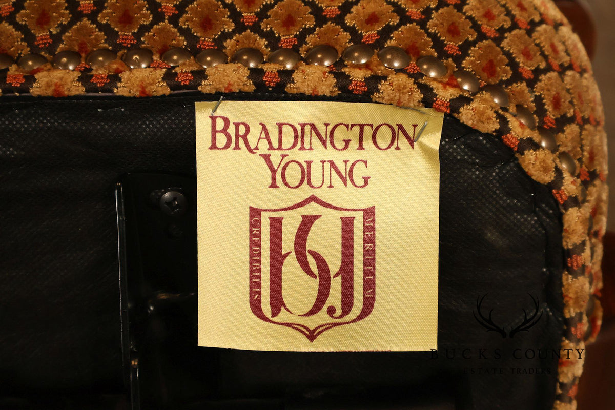 Bradington-Young Traditional Upholstered Executive Swivel Desk Chair