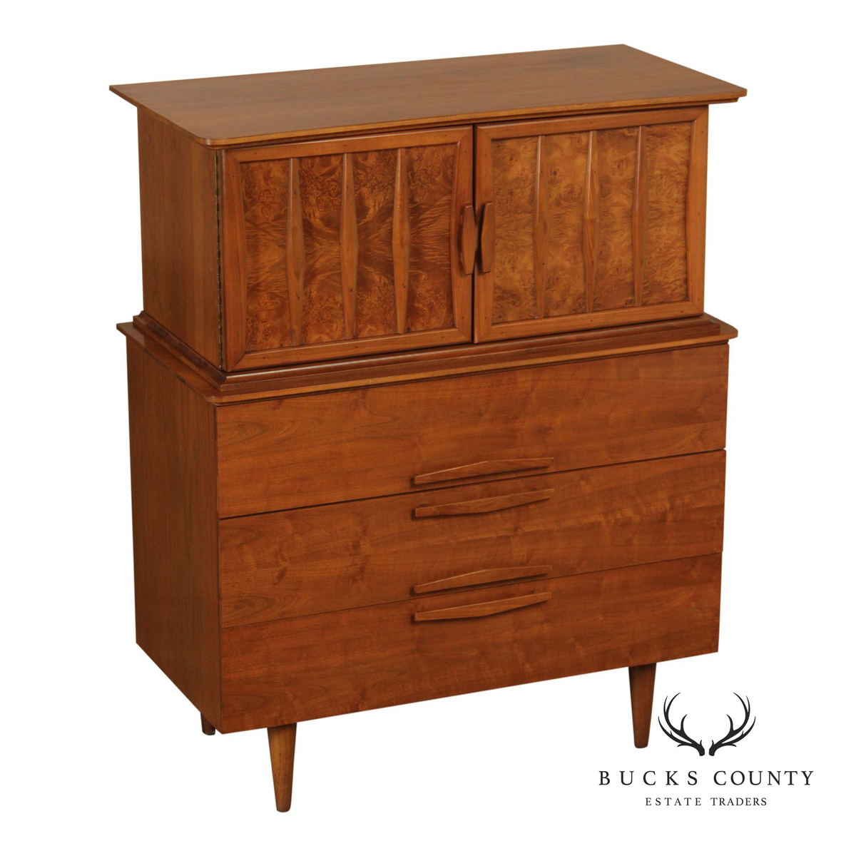 Mid Century Modern Walnut Gentleman's Chest