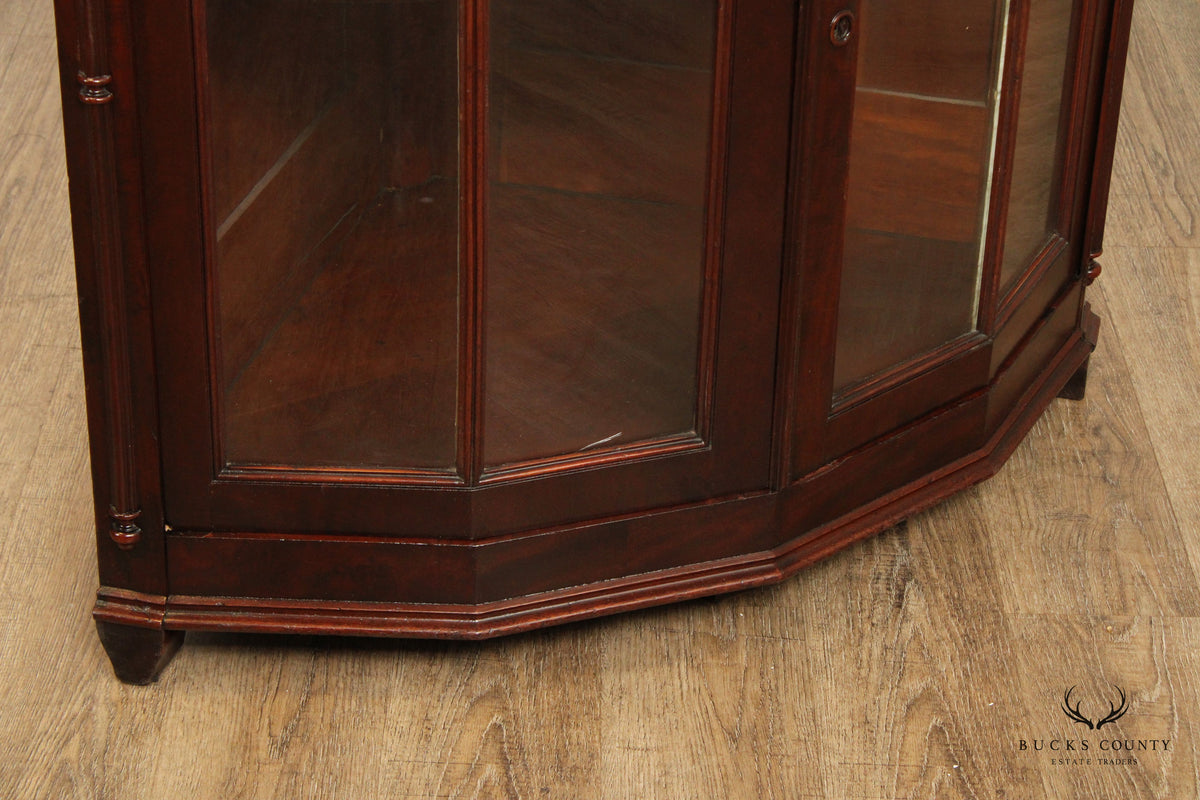Mitchell & Rammelsberg Antique Victorian Carved Mahogany Corner Cabinet