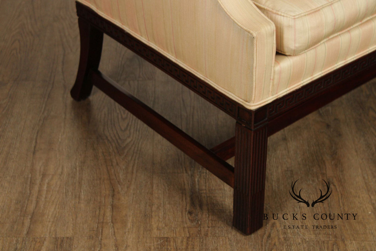 Hickory Chair Chippendale Style Mahogany Camelback Sofa