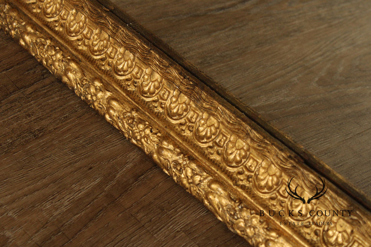 French Rococo Style Giltwood Carved Wall Mirror