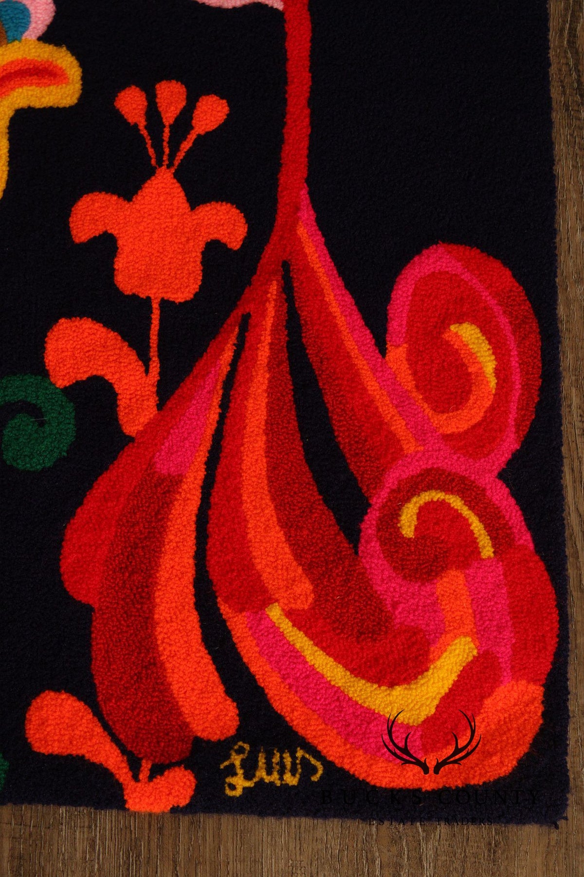 Luis Montiel Folk Art Hummingbird Tapestry