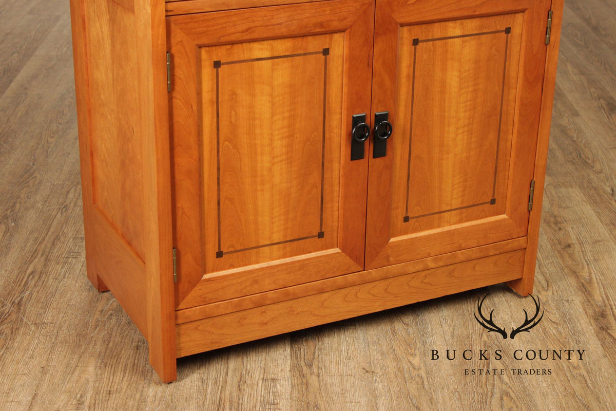 Stickley 21st Century Collection Cherry Mobile Server