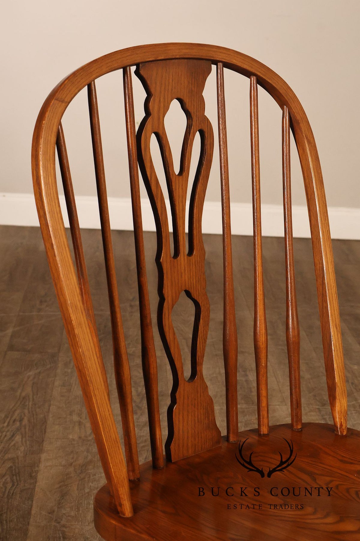 Nichols & Stone Set Of Four Windsor Dining Chairs