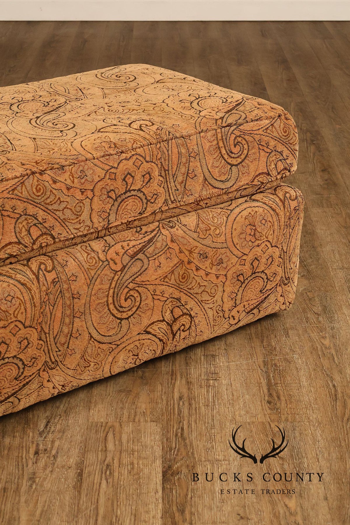 Paisley Upholstered Ottoman