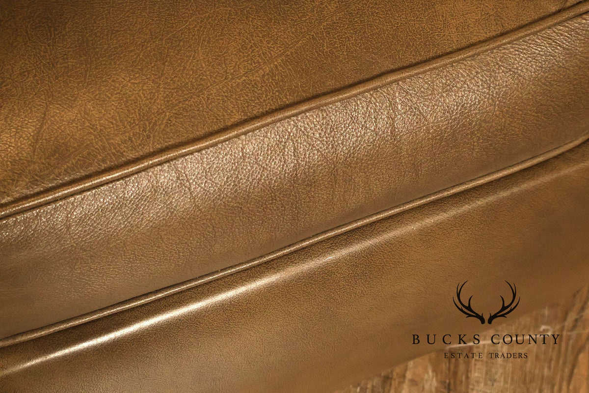 Ethan Allen Contemporary Leather Recliner Armchair