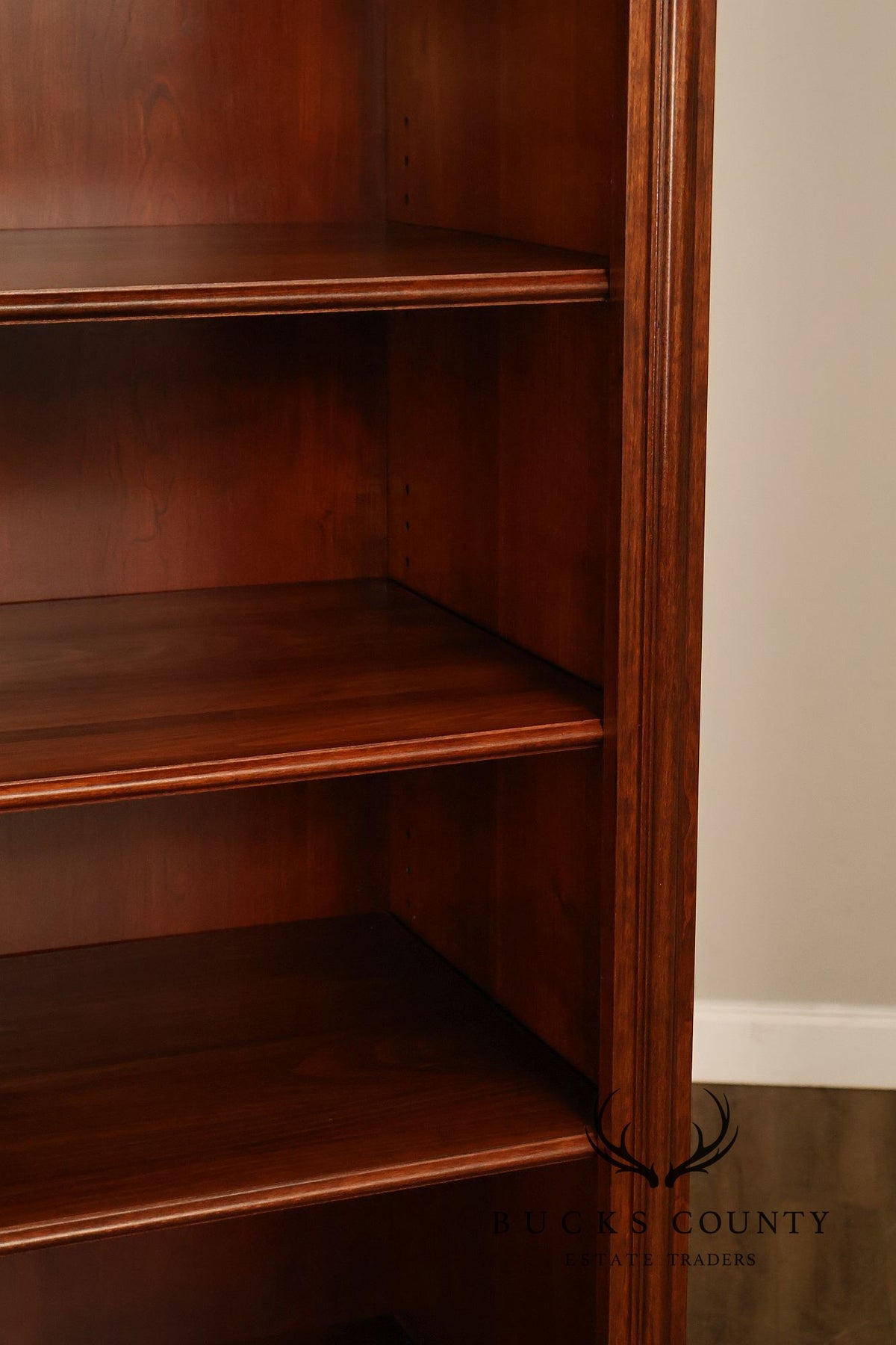 Georgian Pair Of Cherry Bookcases With Lower Cabinets