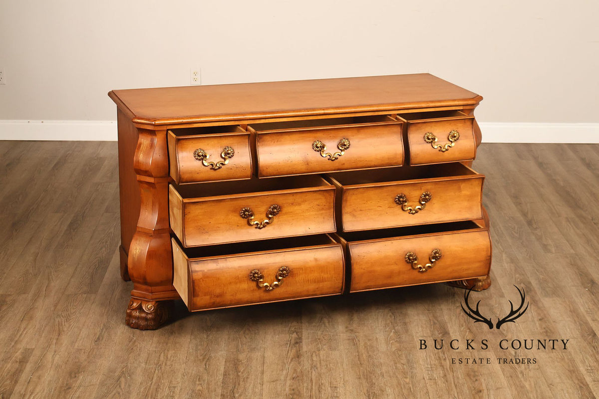 Century Furniture French Provincial Style Bombe Chest