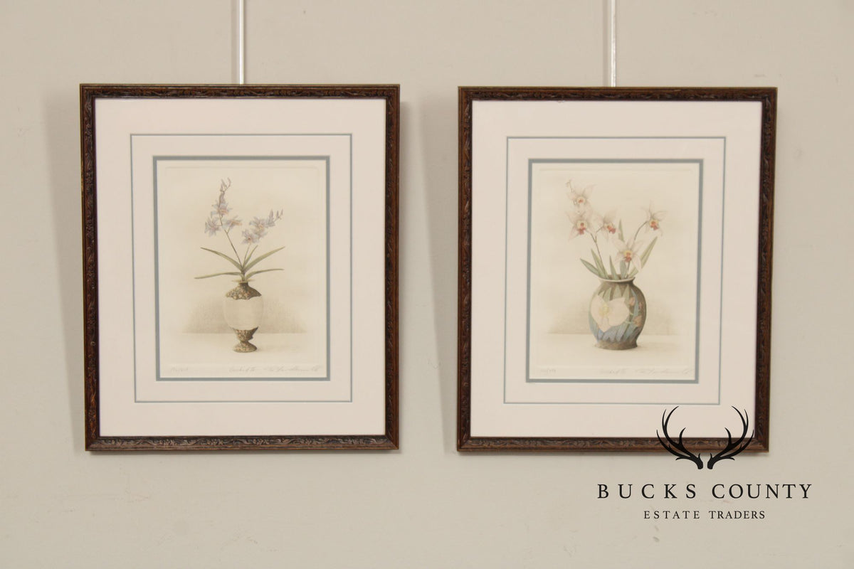 Rick Loudermilk Pair of Signed Limited Edition Prints, 'Orchid III' & 'Orchid IV'