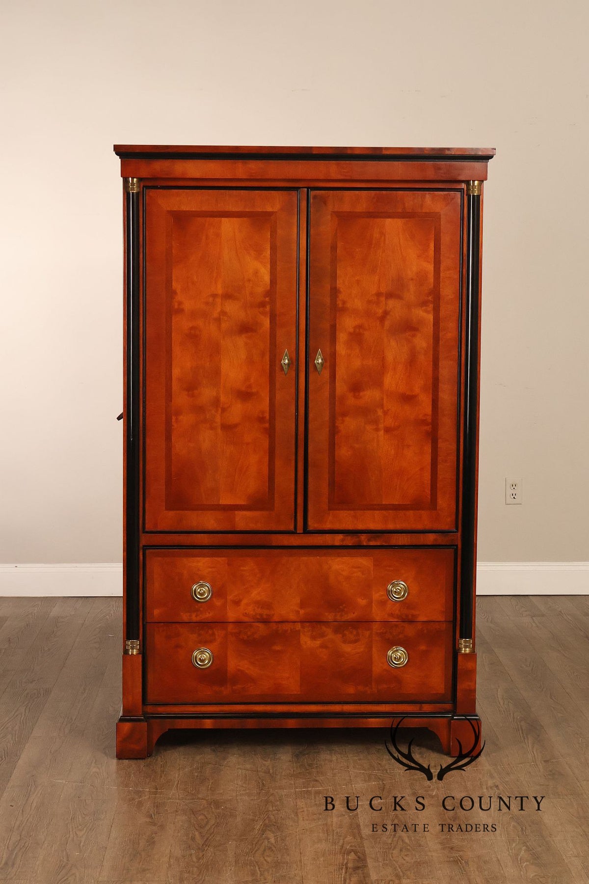 Century Furniture Biedermeier Style Mahogany Armoire