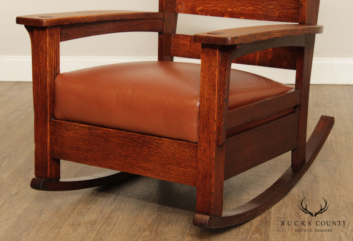Lifetime Antique Mission Style Tiger Oak Rocker