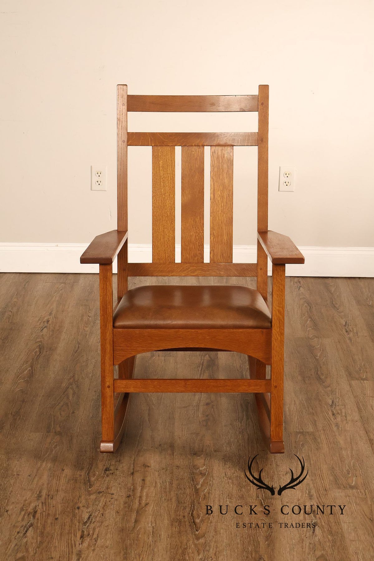 Stickley Mission Collection Harvey Ellis Oak Rocking Chair