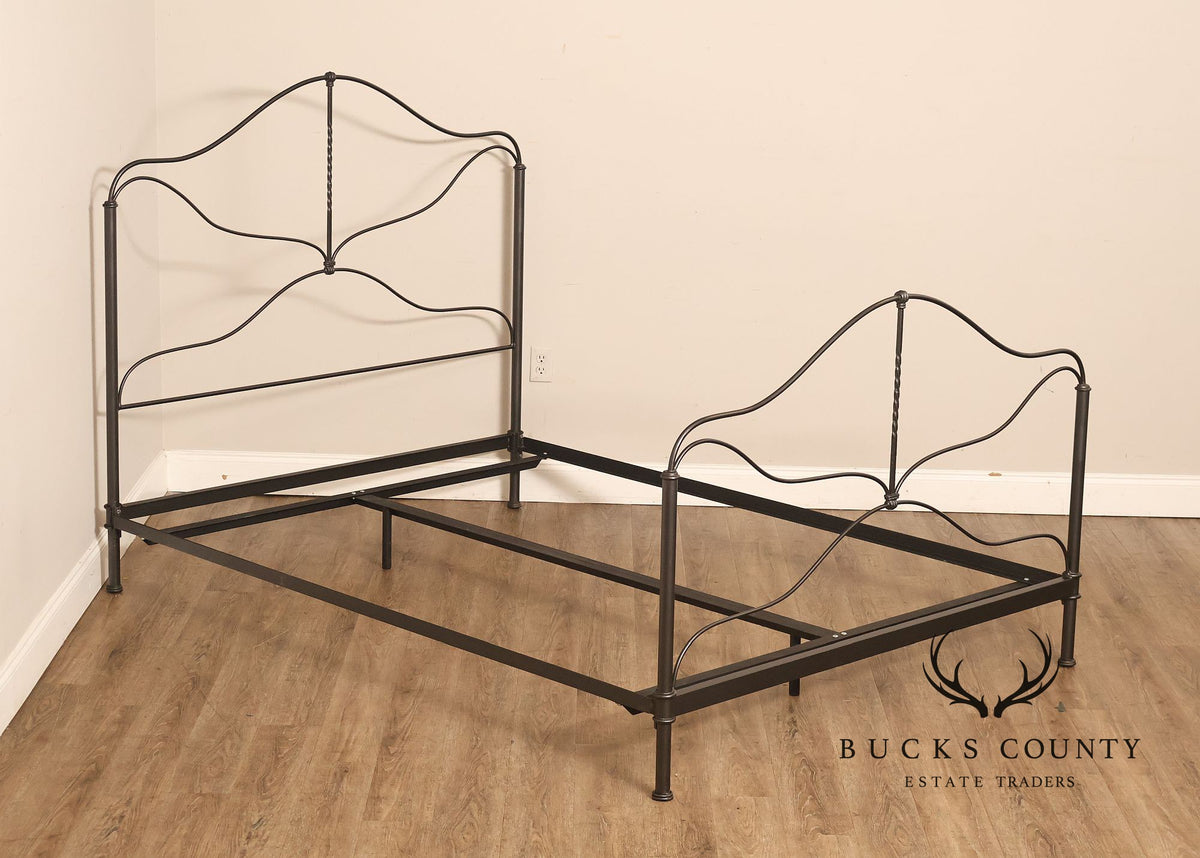 Charles P. Rogers Benicia Foundry & Iron Works Provence Wrought Iron Queen Bedframe