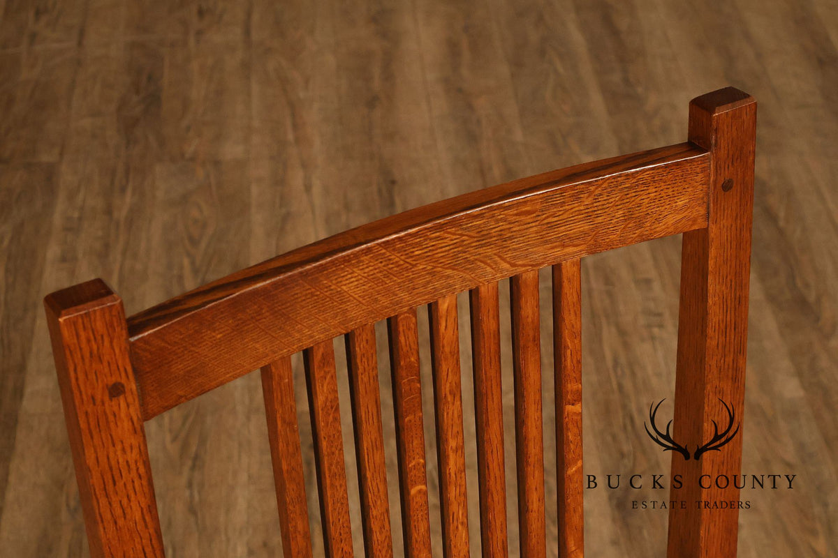 Stickley Mission Collection Set Of Eight Dining Chairs