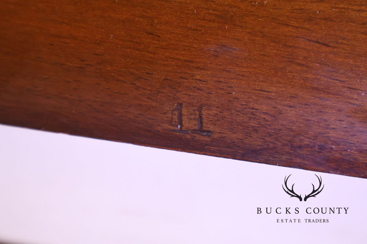 Edwardian Paint Decorated Satinwood Twin Headboard