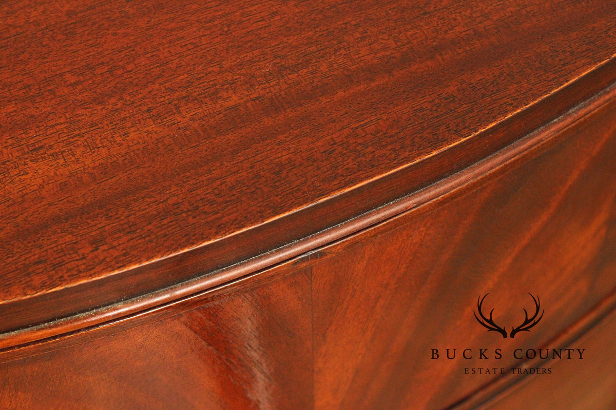 1940's Vintage Regency Style Mahogany Tall Chest