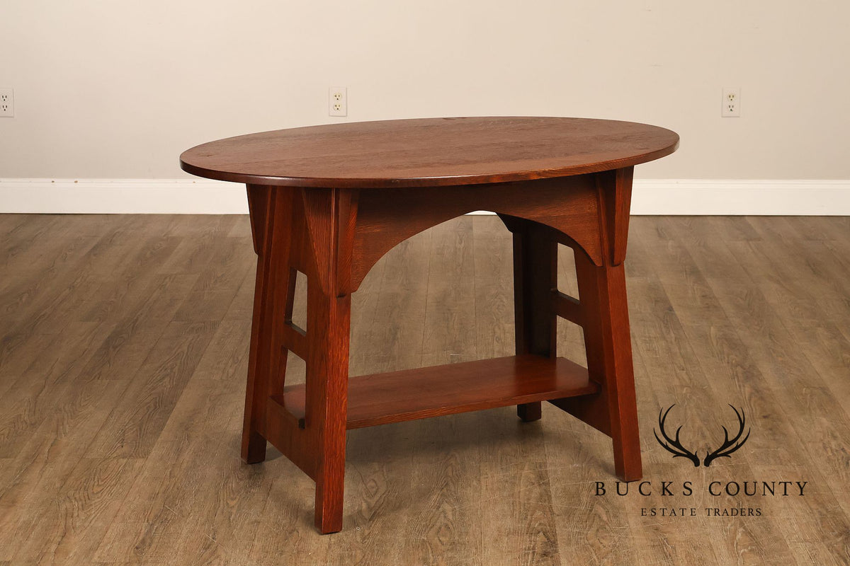 Stickley Mission Collection Oak Limbert Library Table