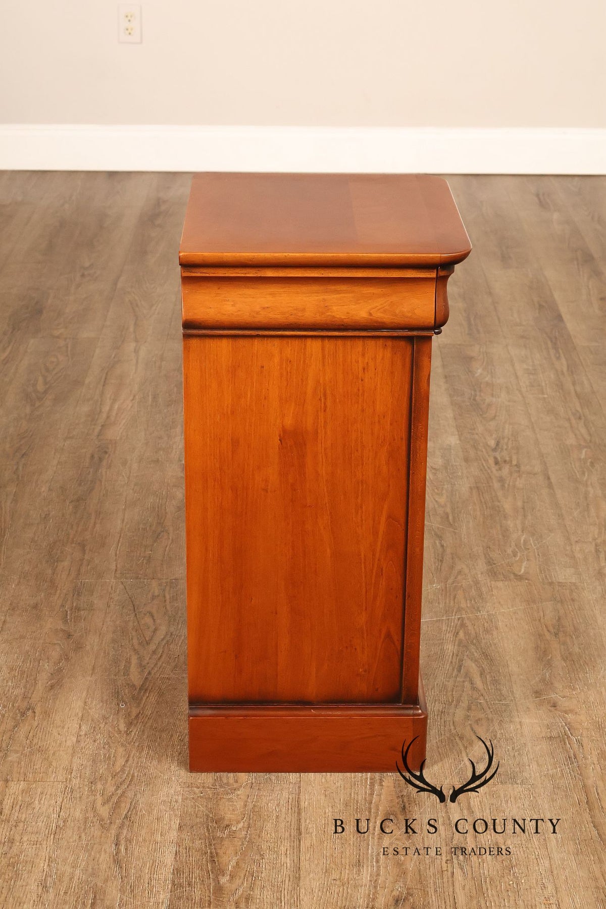 French Louis Philippe Style Pair Of Cherry Nightstands