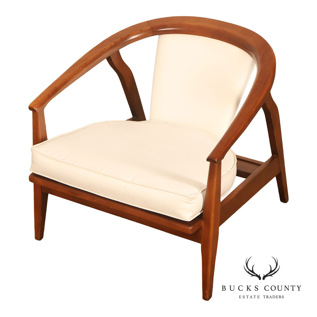 Home Chair Co. Danish Modern Style Curved Back Lounge Chair