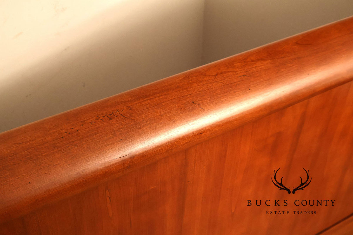 Louis Phillippe Style Cherry Queen Sleigh Bed