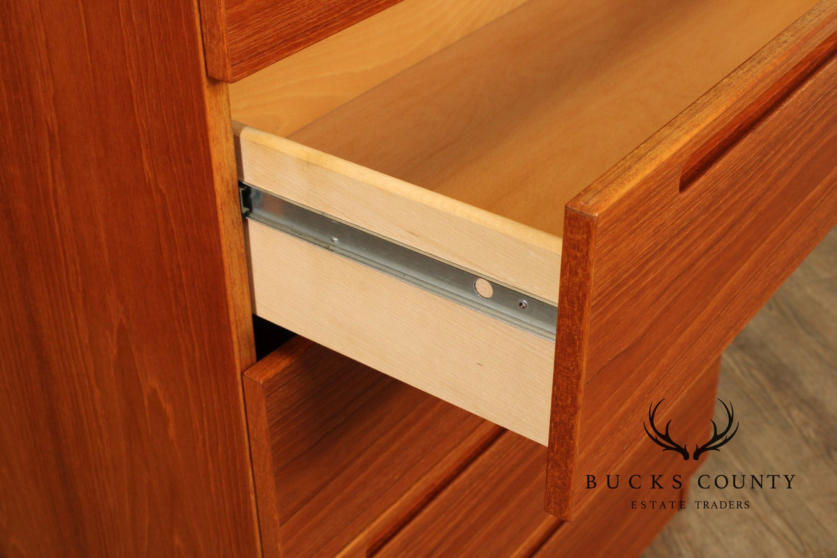 Danish Modern Teak Tall Chest of Drawers